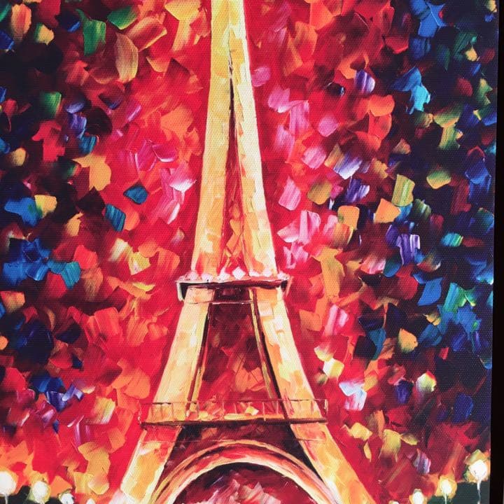3枚組 34×24cm  プリントアート エッフェル塔と季節 インテリア 絵画