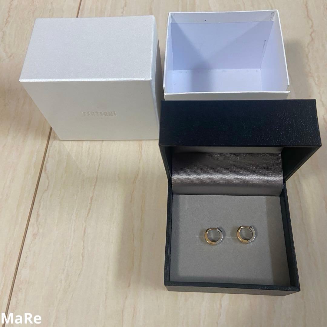 新品□9万 ジュエリーツツミ プラチナ/K18イエローゴールド