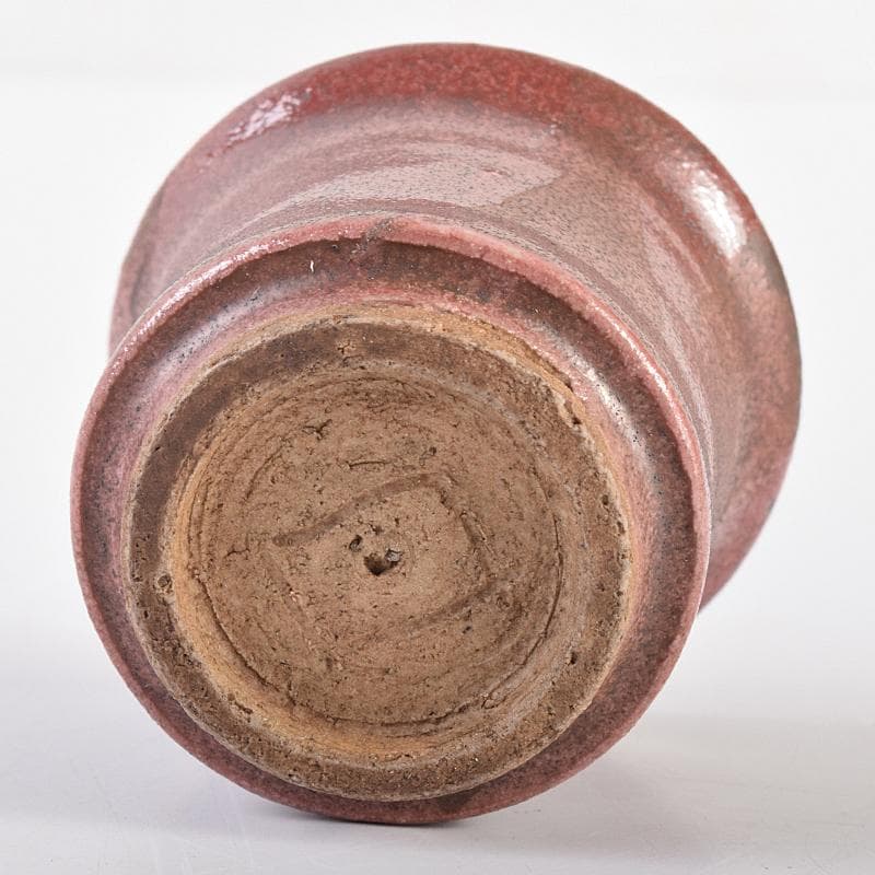 北大路魯山人作 辰砂釉 ぐい呑 盃 V R7678