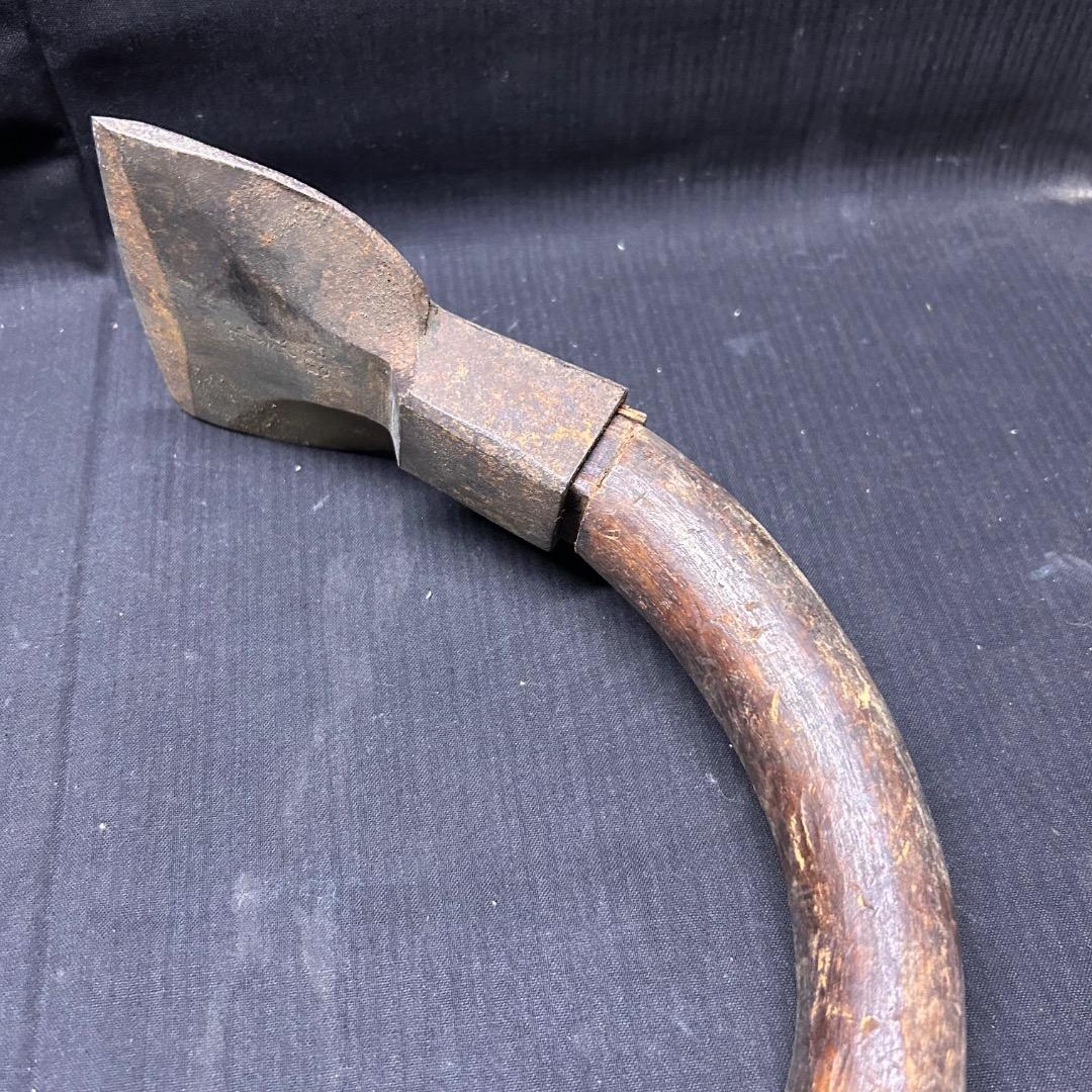 ▽Fc右1046 ちょうな ちょんな 古道具 古民具 大工道具 長期保管品