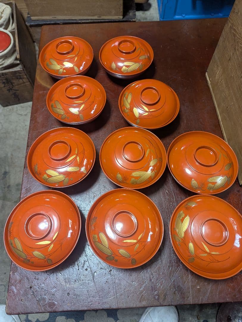 金蒔絵吸い物椀10客