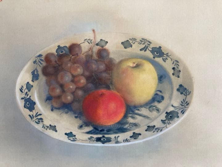 青木大乗 <果実> 真作保証　絹本