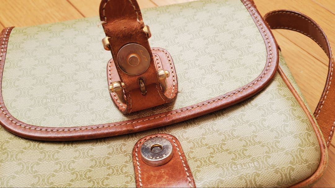 【CELINE】ショルダーバック マカダム PVC トリオンフ オールドセリーヌ