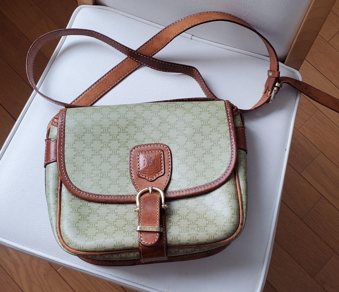 【CELINE】ショルダーバック マカダム PVC トリオンフ オールドセリーヌ