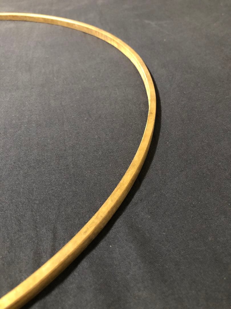 真鍮製Fresh Hoop スネアドラムヘッド本皮用 LITIK Tucker付