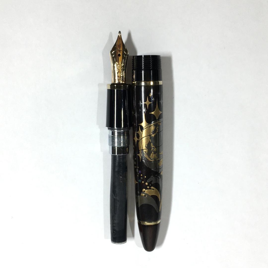 ○激希少 東京ディズニーシー 開園記念 14k 万年筆 セーラー製 限定50