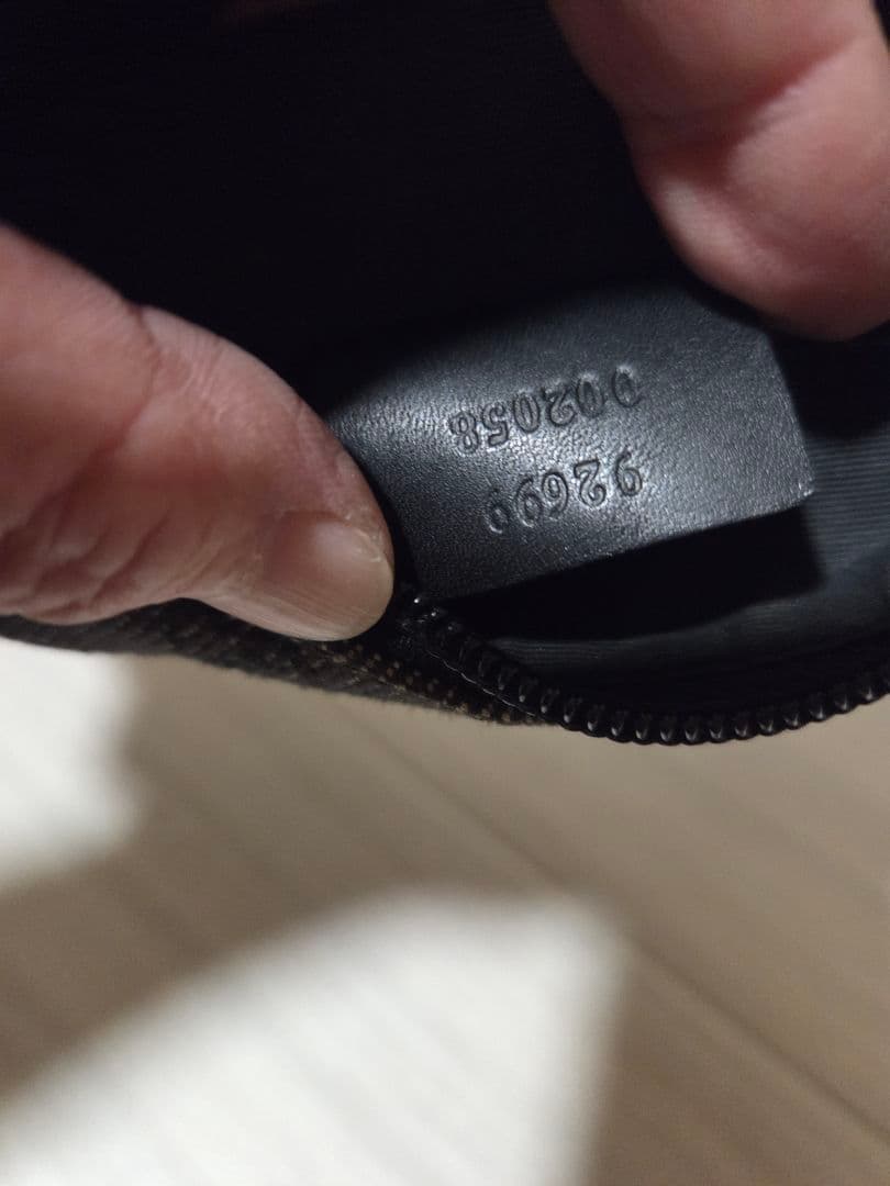 美品 GUCCI ggキャンバス アクセサリーポーチ ブラック