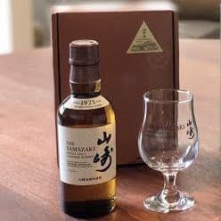 非売品／山崎蒸溜所限定】サントリー山崎 180ml／山崎グラス