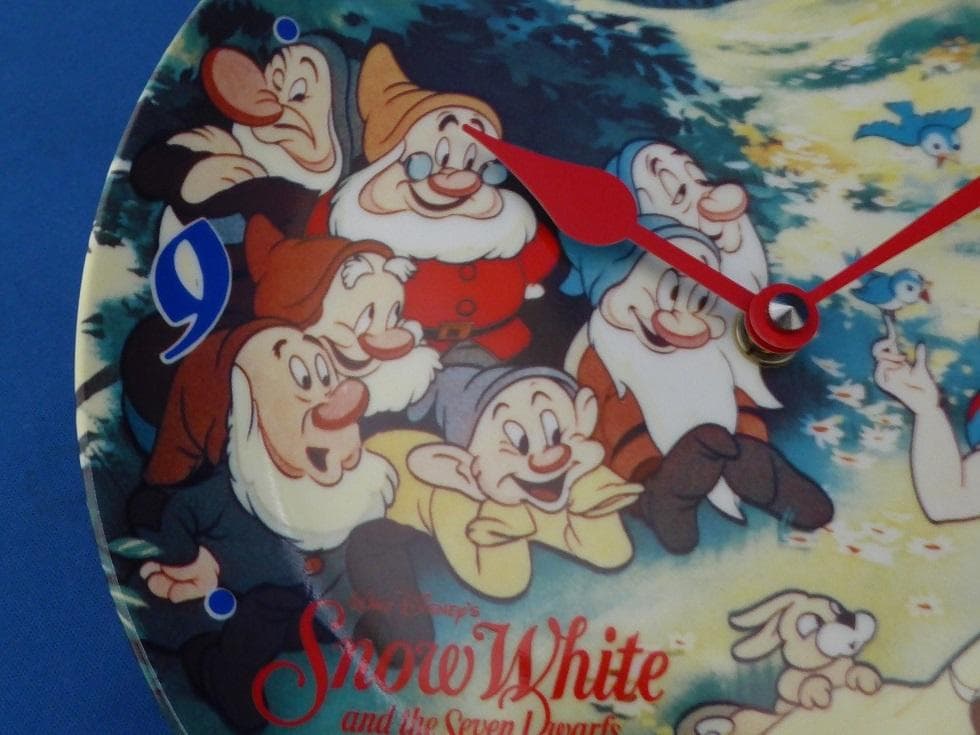 レトロ/ディズニー/白雪姫/七人の小人/精工舎『掛け時計』ウォールクロック/絵皿