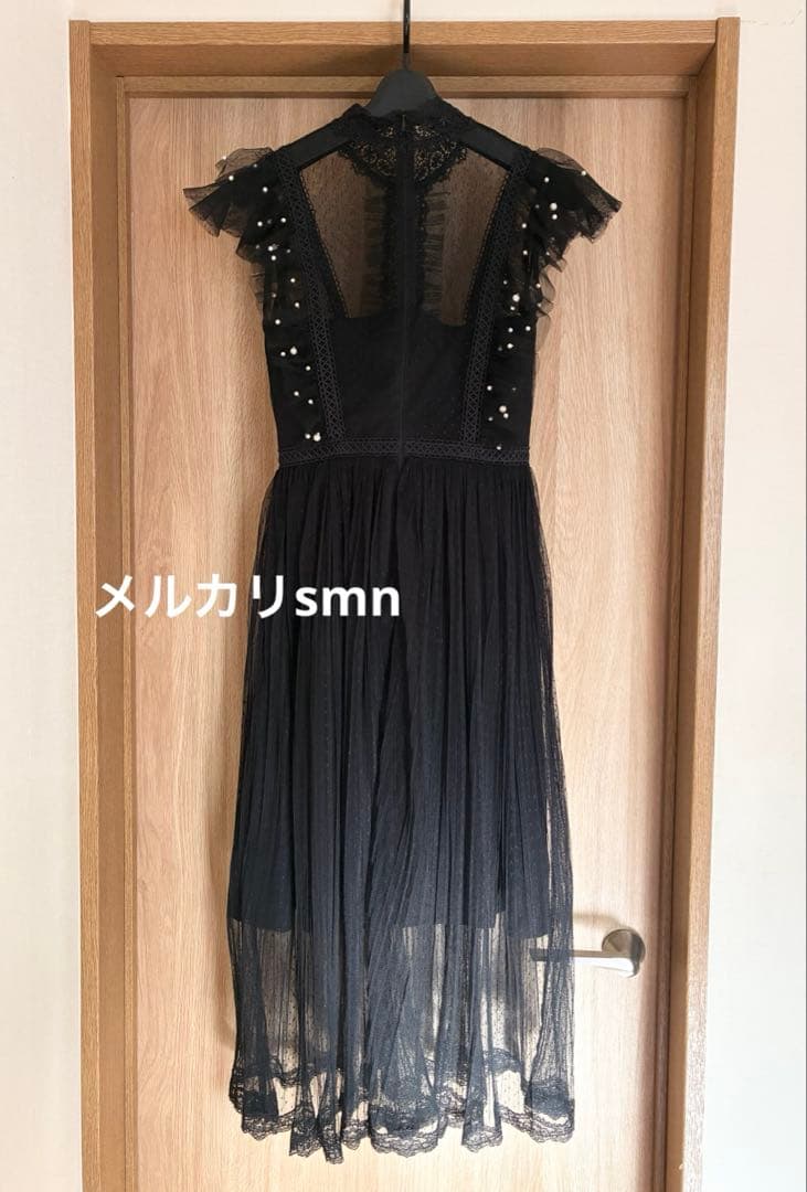 robe de fleurs ロングドレス　M ブラック　シュガー