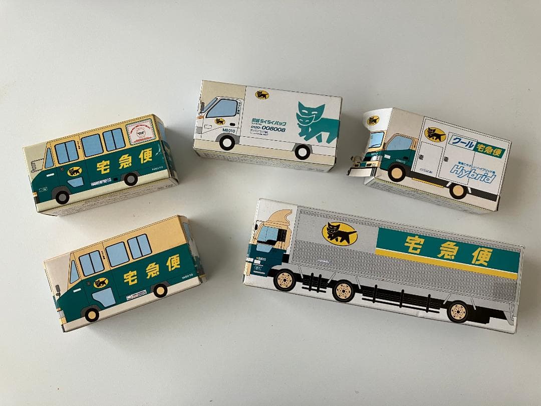 684_ヤマト運輸 トミカサイズミニカー ５台セット ディスプレイケース付