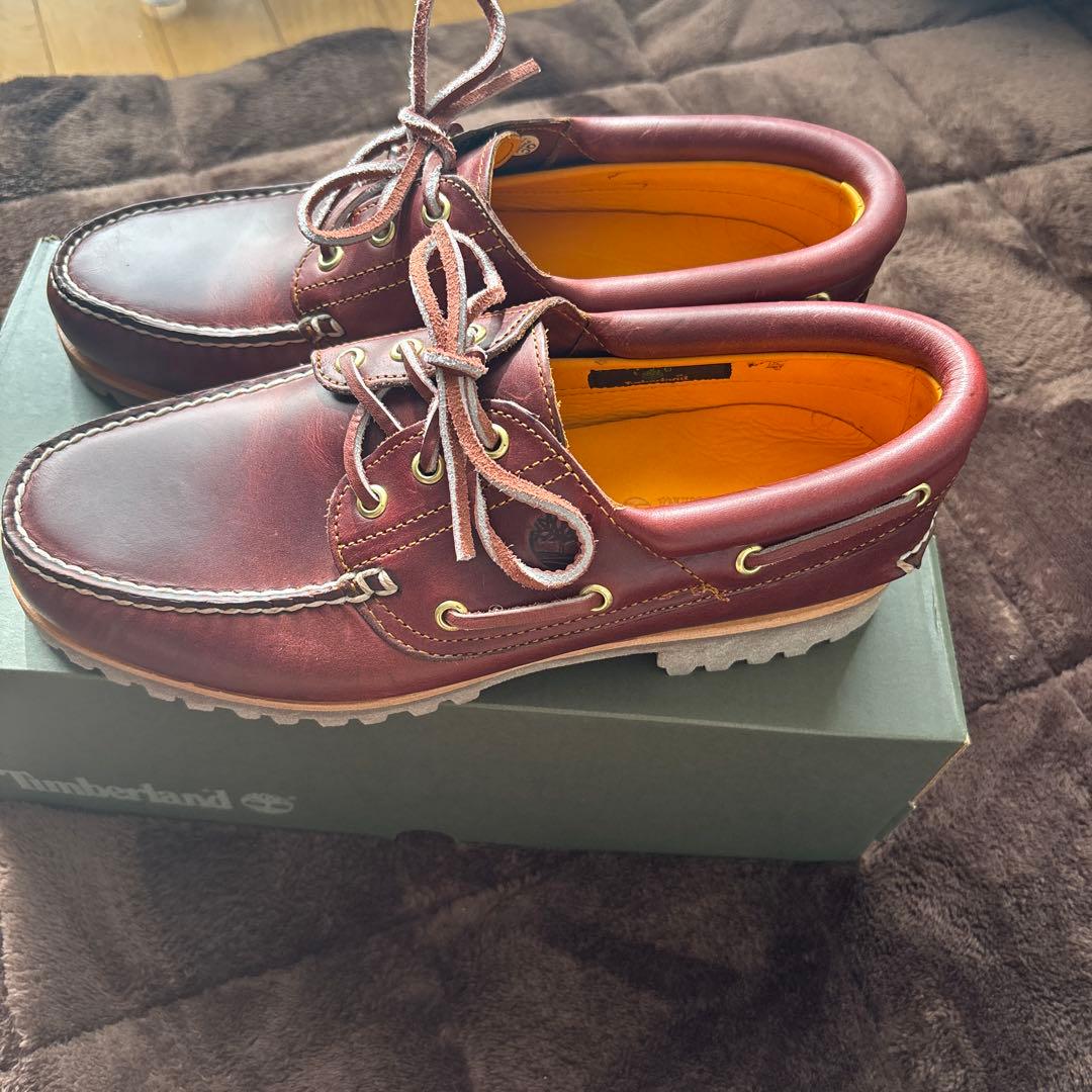 Timberland スリーアイ　バーガンディ 27cm 新品