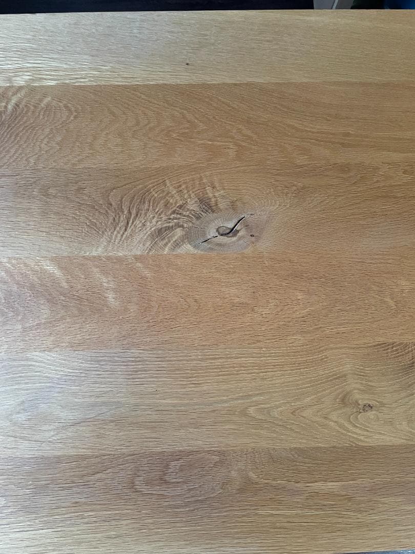 無印良品　節有り オーク無垢材ダイニングテーブル 150