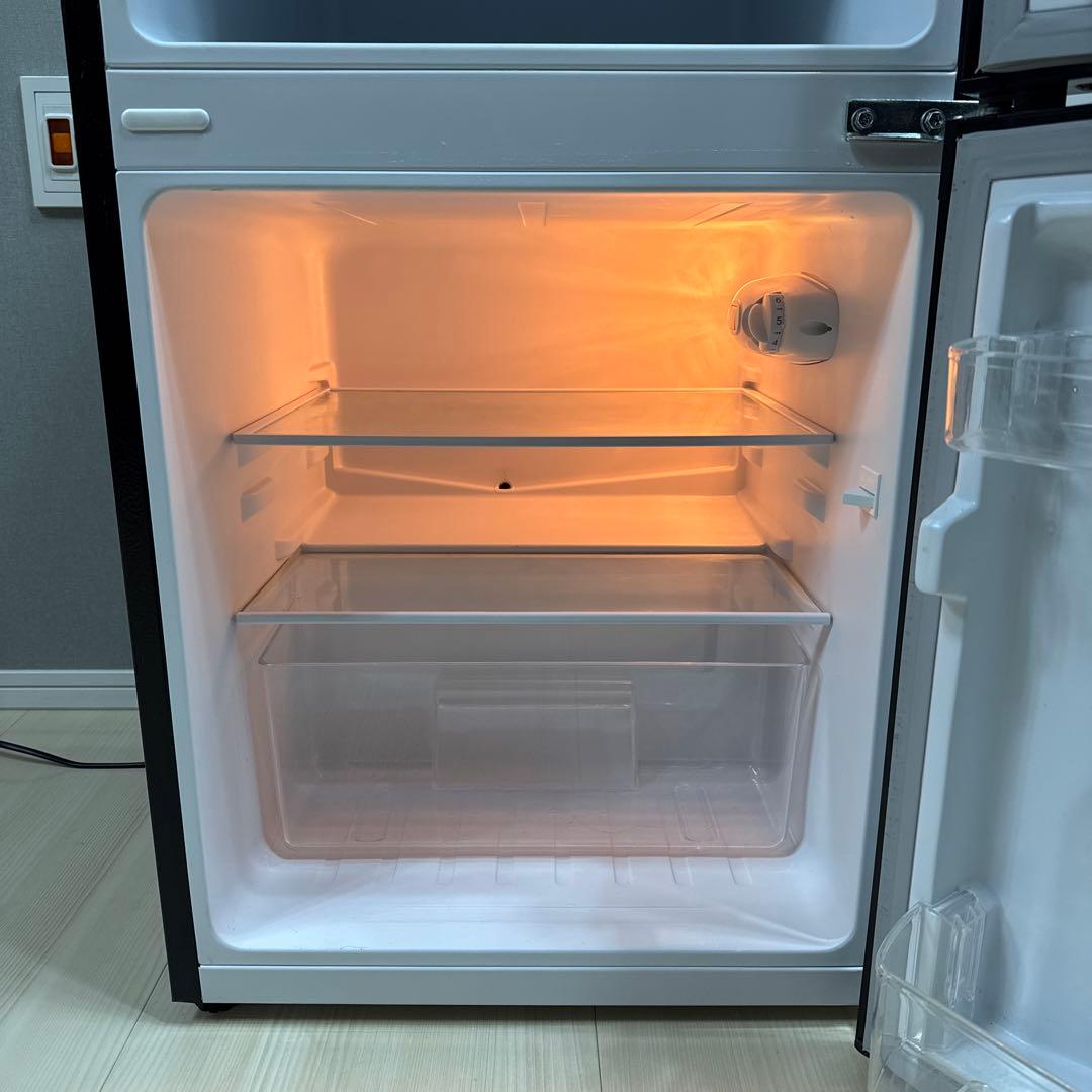 最安値 早い者勝ち！美品 アイリスオーヤマ 冷蔵庫 PRC-B092D-B 黒