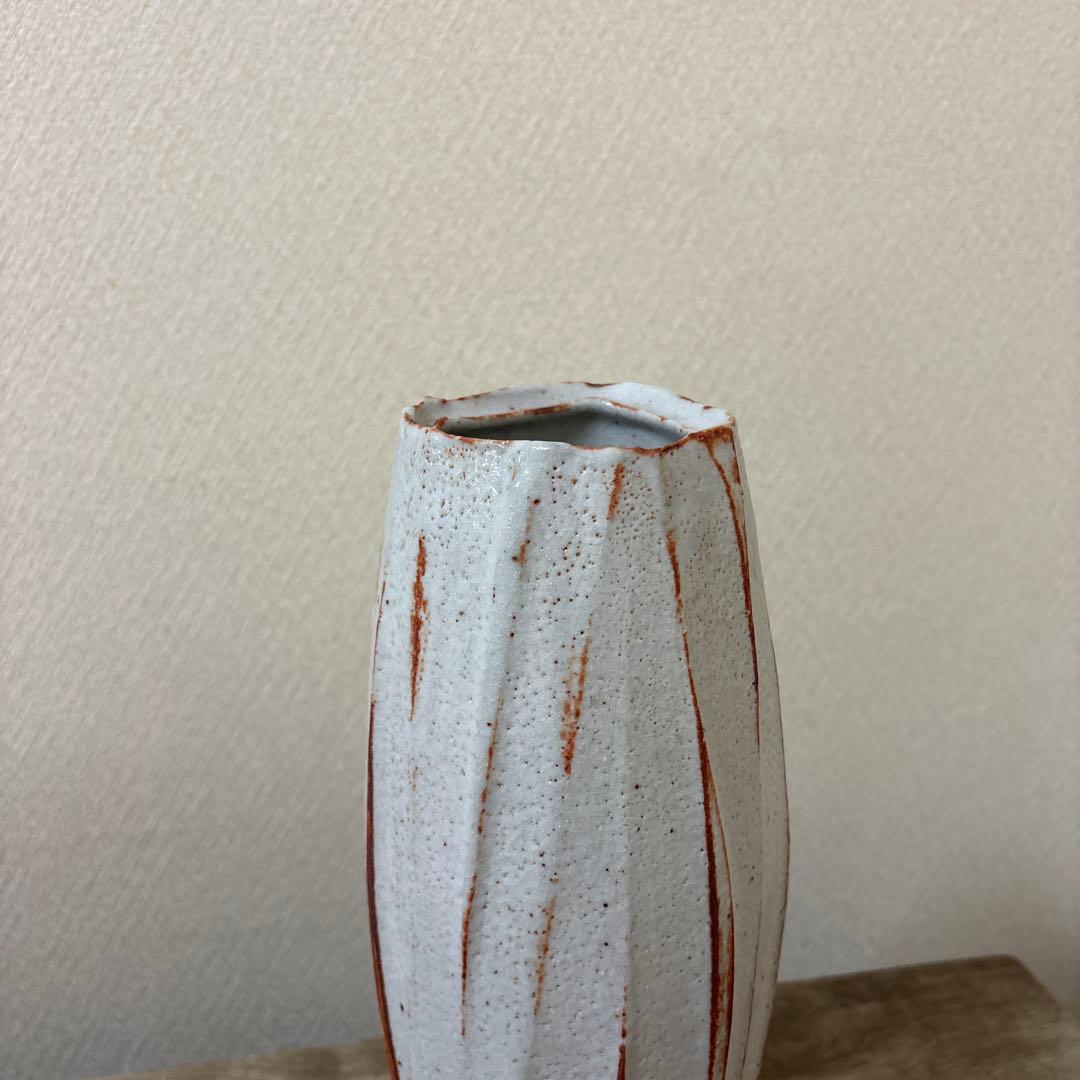 志野焼 花瓶 美濃焼 花器〈検 茶道 華道 池坊 立花 瀬戸 萩 - メルカリ