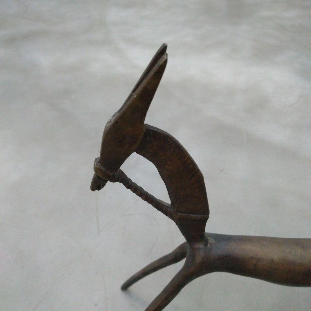 金属製 馬の彫刻 ブロンズ オブジェ アンティーク ビンテージ 馬の金属