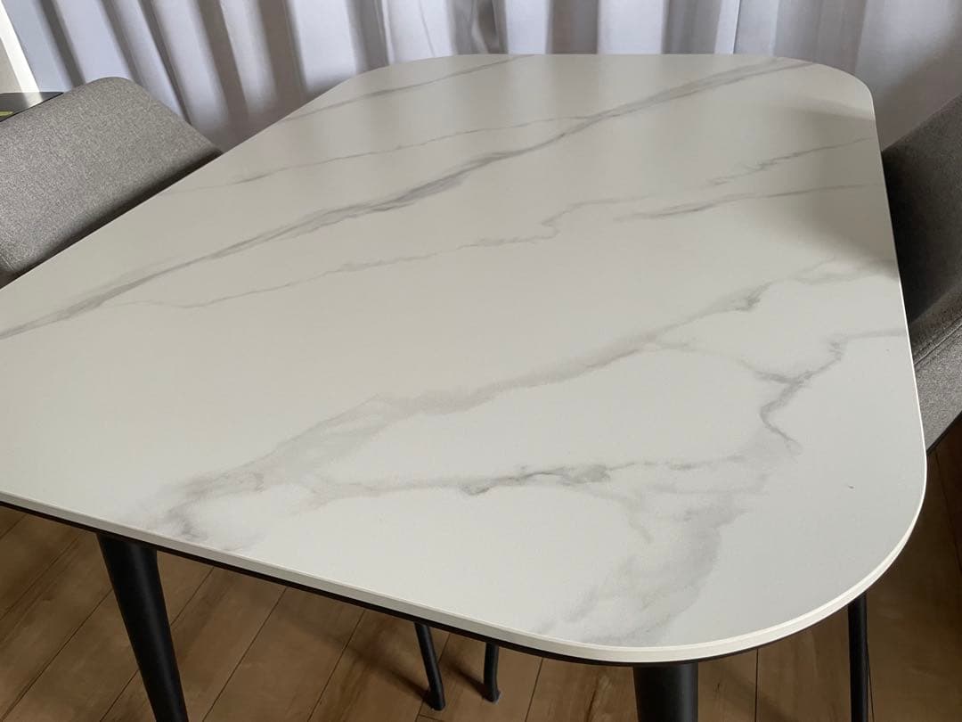 【セット販売必須】ニトリ マーブル模様 ダイニングテーブル