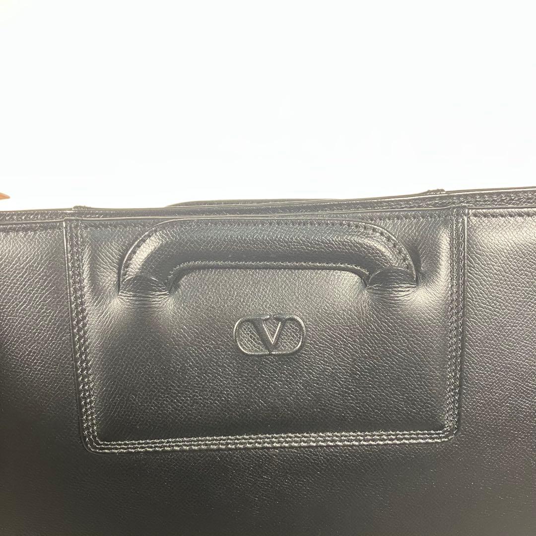 【極美品】VALENTINO GARAVANI ビジネスバッグ ブラック