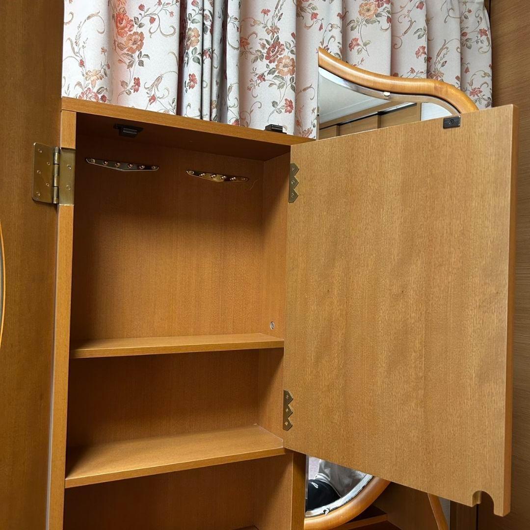 大塚科学 大塚家具 ドレッサー 鏡台 姿見 化粧台 収納テーブル