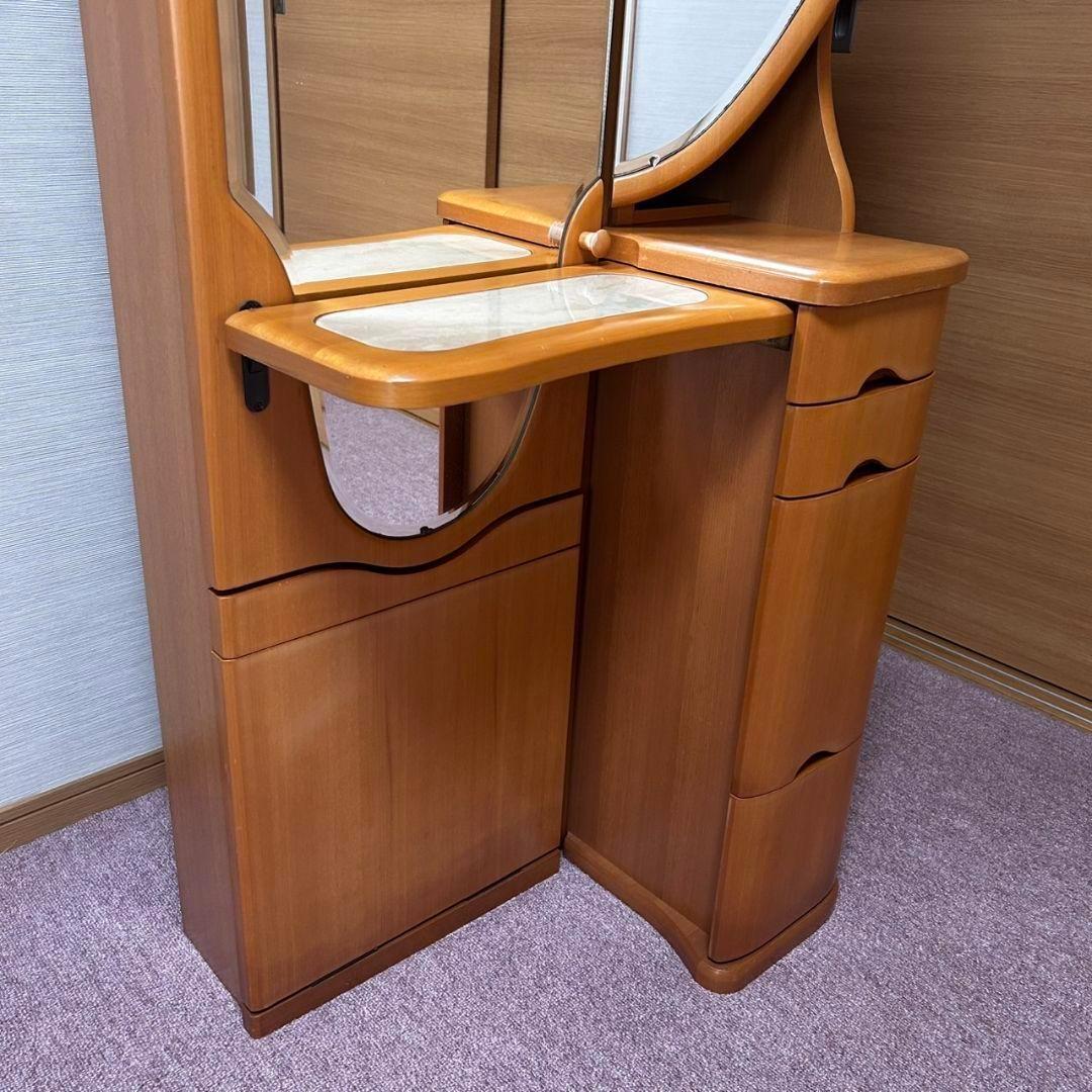 大塚科学 大塚家具 ドレッサー 鏡台 姿見 化粧台 収納テーブル