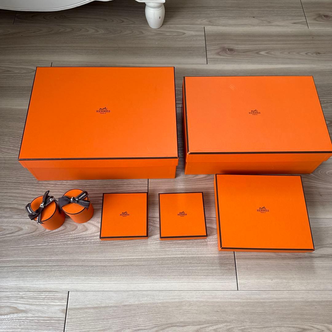 HERMES エルメス　空箱　7点セット　ボックス　ブランドボックス ブランド HERMES エルメス 空き箱（空箱）まとめ売りBOX ボックス その
