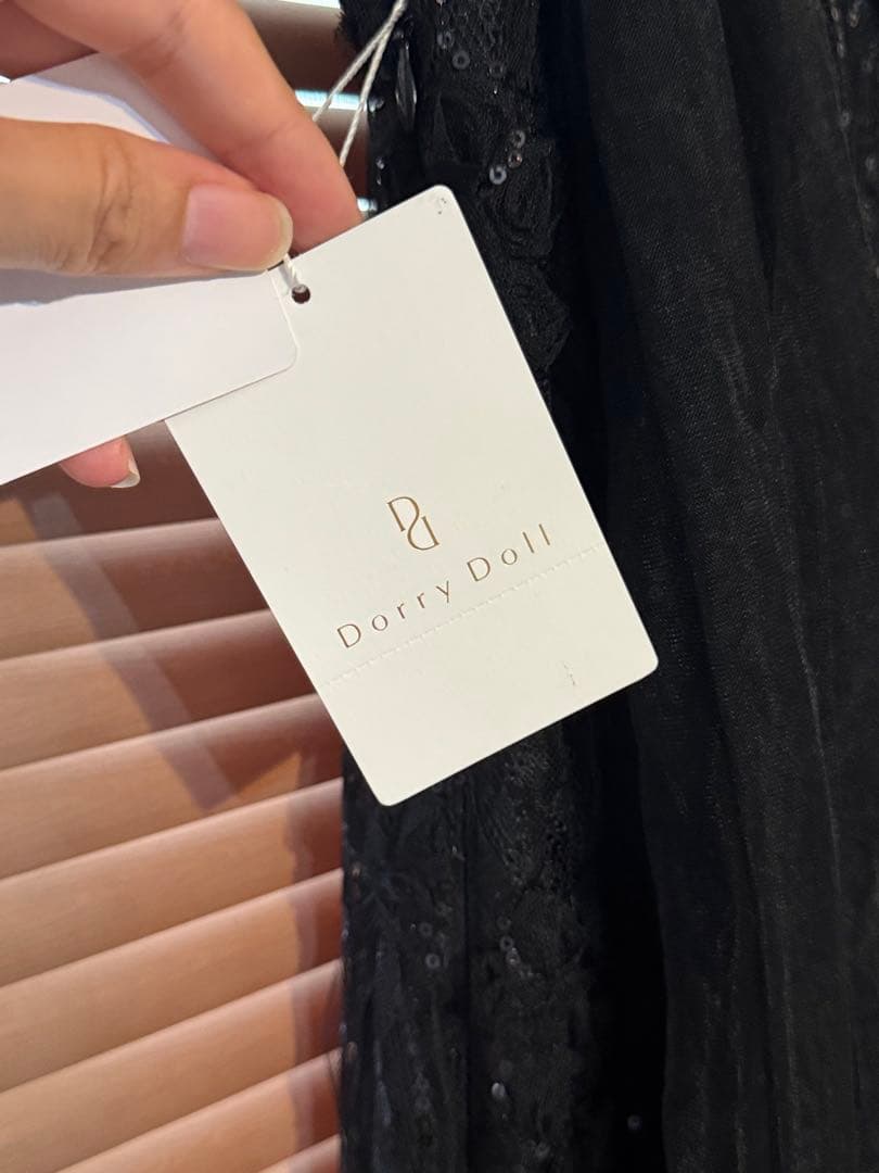 リボン×スパンコールドレス Dorry Doll ドリードール タグ付き