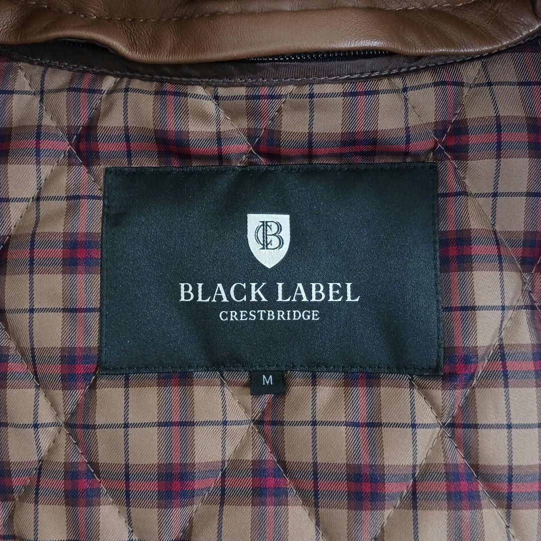 ✨良品✨ブラックレーベル レザーライダース ラビットファー キャメル