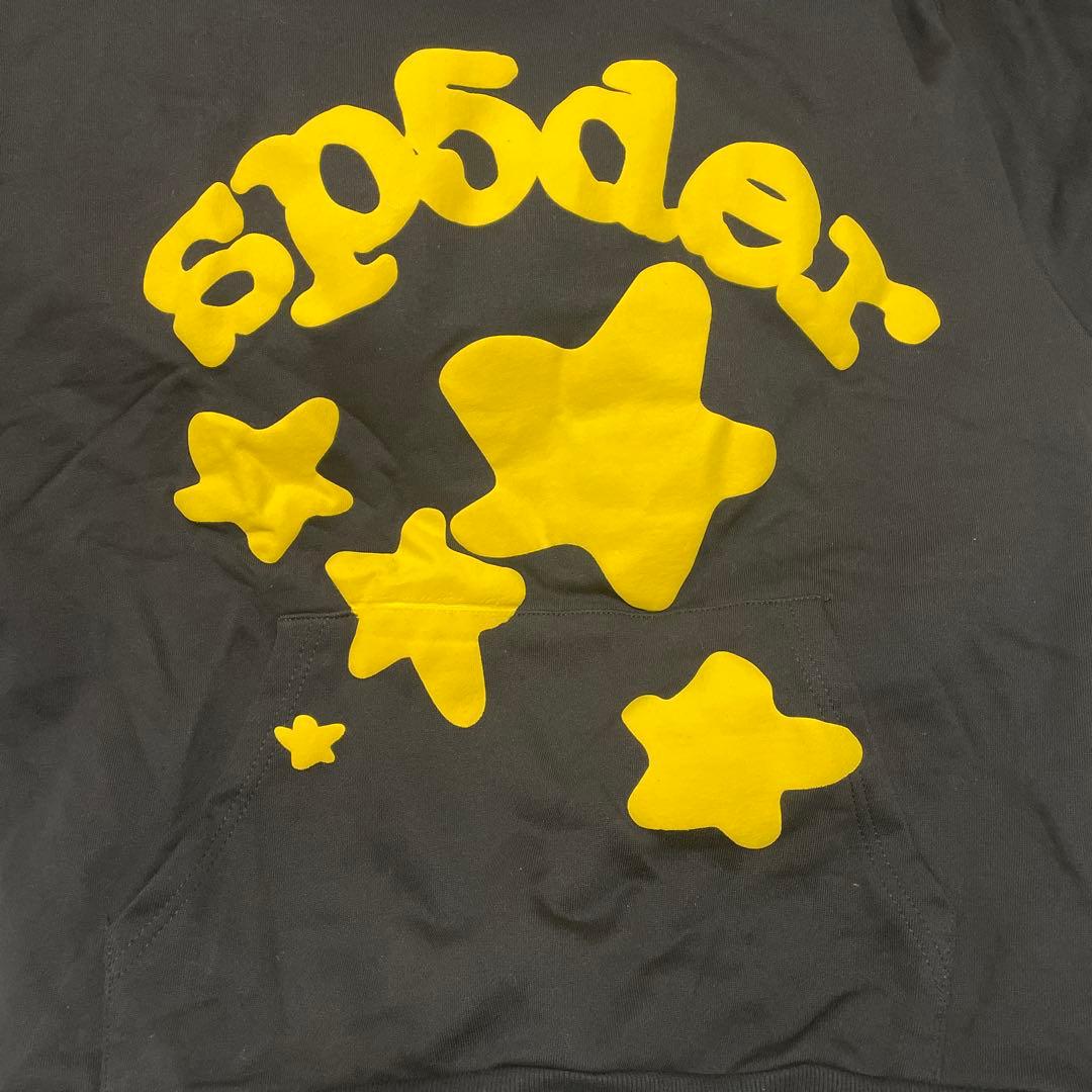 sp5der 星柄 フード付きパーカー