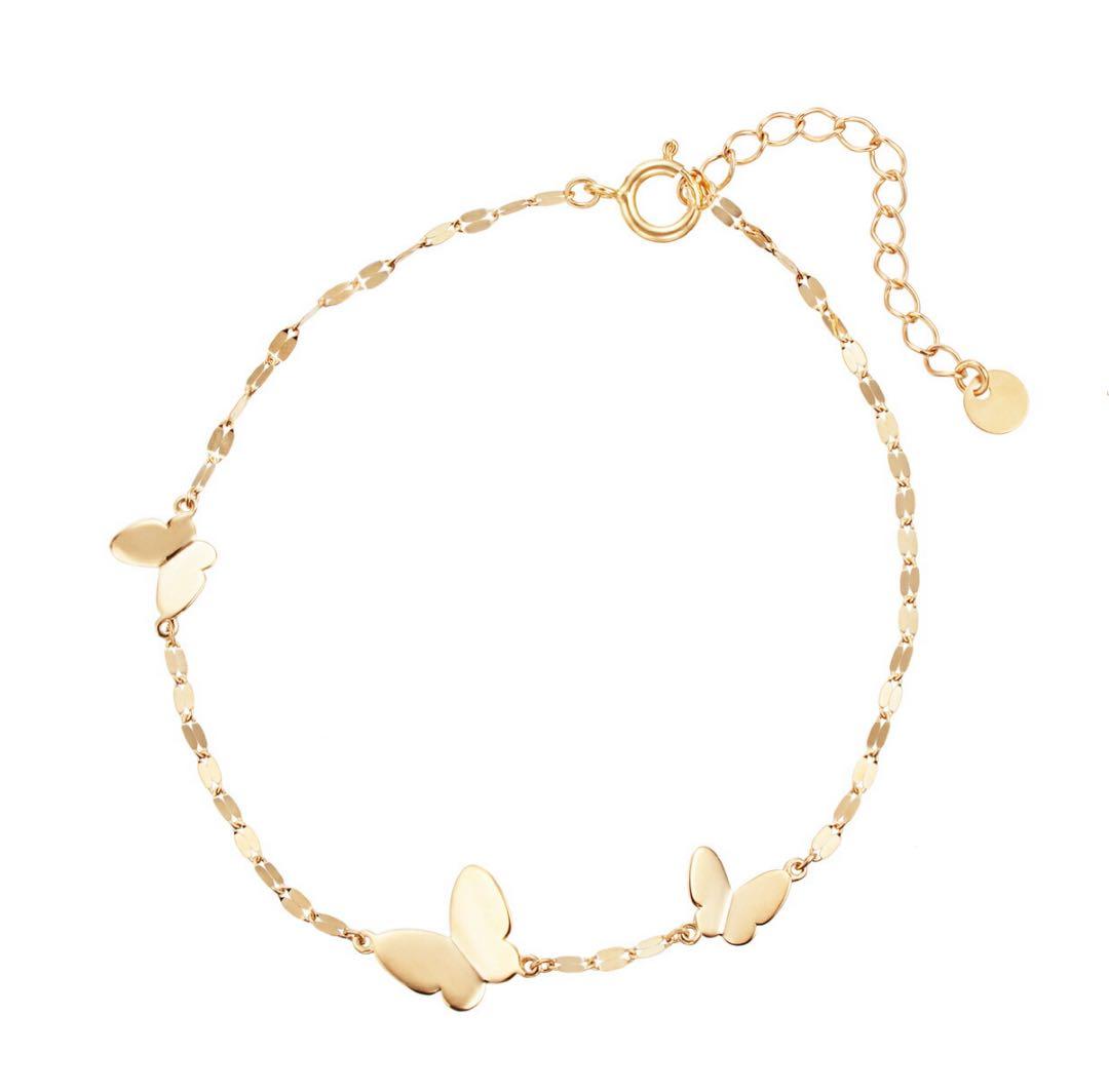 TSUTSUMI K10 イエローゴールドダイヤモンドピアス 蝶 K10イエロー