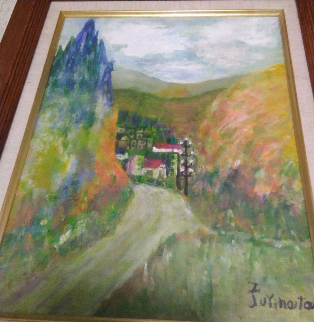 油絵　F6サイズ　木製　額縁　アンティーク　画材　油彩額縁