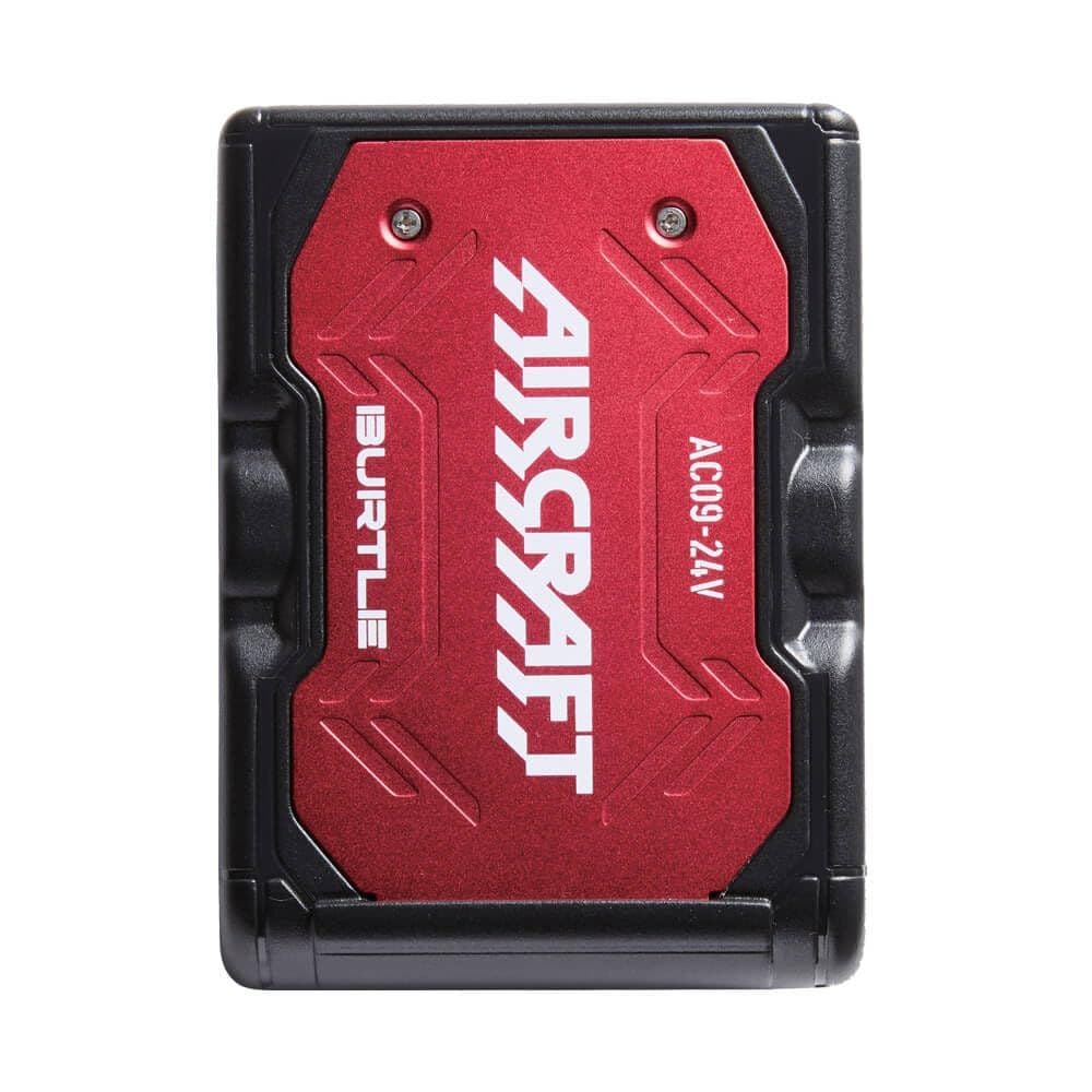 バートル 2025年 空調服 24V メタリックレッドバッテリー