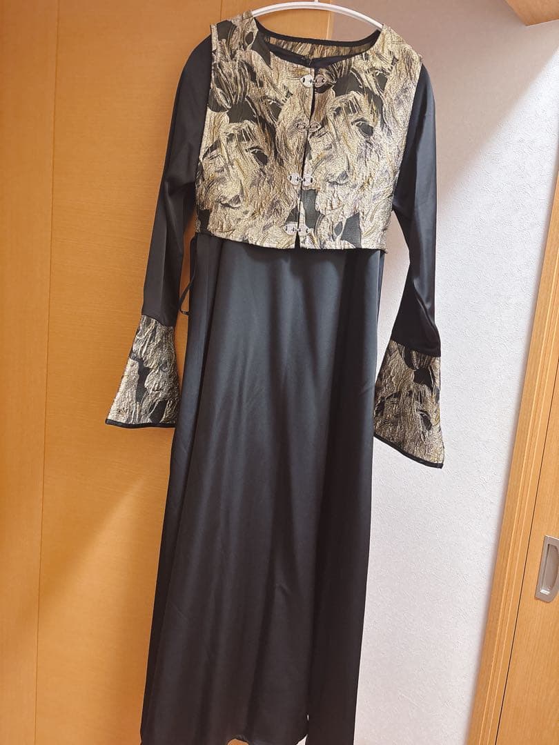 sahara ジャカードベストレイヤードドレス 2way 新品同様の美品