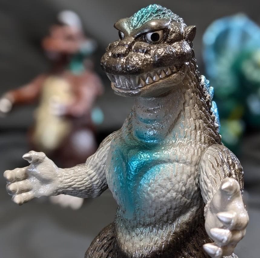 初ゴジラ＆ゴメス＆ジラース（やまなや怪獣郷）ソフビフィギュア３体セット