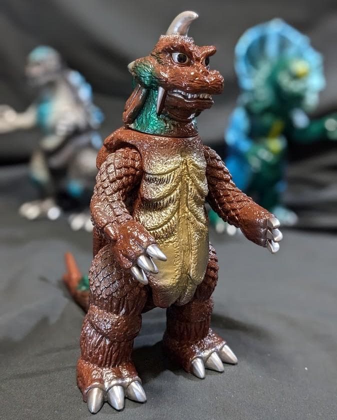 初ゴジラ＆ゴメス＆ジラース（やまなや怪獣郷）ソフビフィギュア３体セット