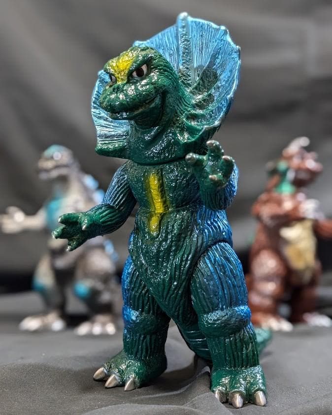 初ゴジラ＆ゴメス＆ジラース（やまなや怪獣郷）ソフビフィギュア３体セット