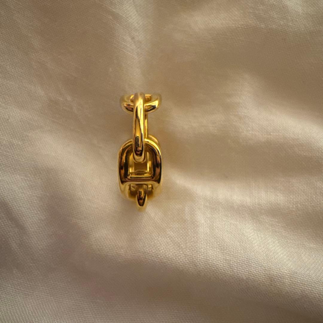 HERMES シェーヌダンクル スカーフリング シルバー エルメス 箱なし