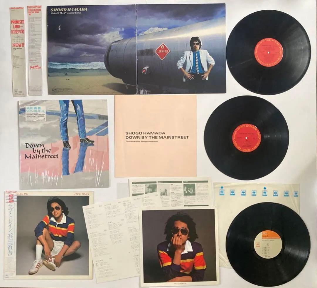 浜田省吾さん♡LPレコード8枚・うちわ(未使用)2枚・渚園映画