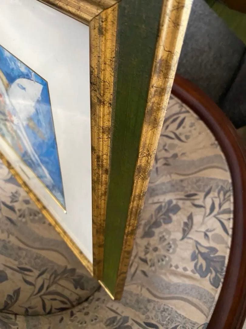 シャガール絵画 【ブルーエンジェル】50✖️43