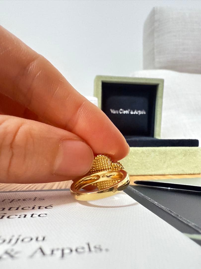 美品 ヴァンクリーフ&アーペル アルハンブラ リング 指輪48