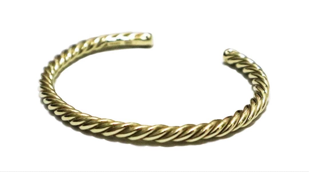 RUDE GALLERY TWIST BANGLE BRASS 使用2回 箱付