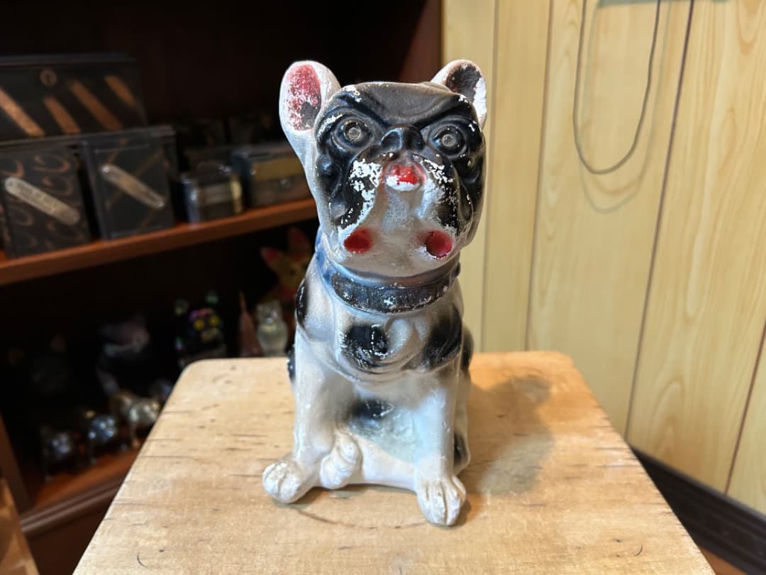 ビンテージ Chalkware Bulldog チョークウェア ブルドッグ - メルカリ