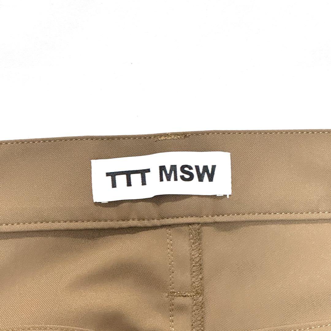 阿佐ヶ谷三姉妹さん専用極美品 TTTMSW 日本製 ロゴ付 フレアチノパン