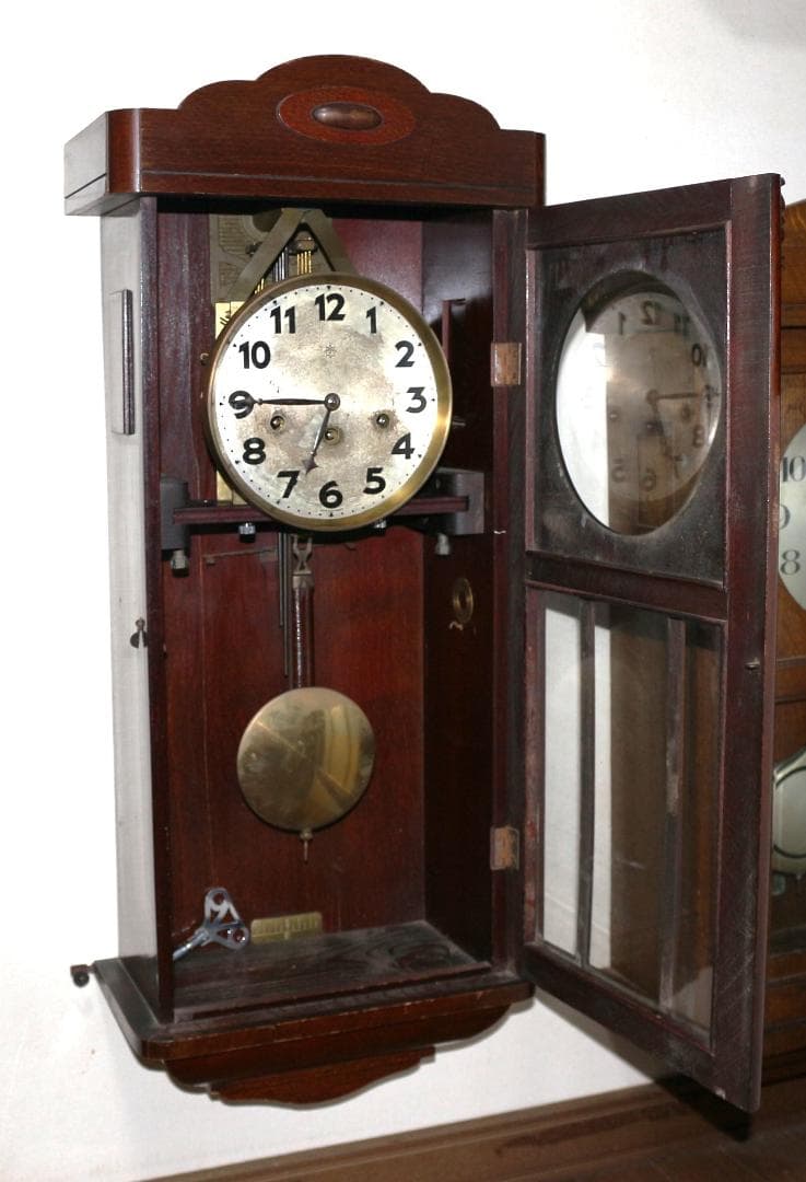 可動品　ユンハンス　ウエストミンスター　柱時計　チャイム