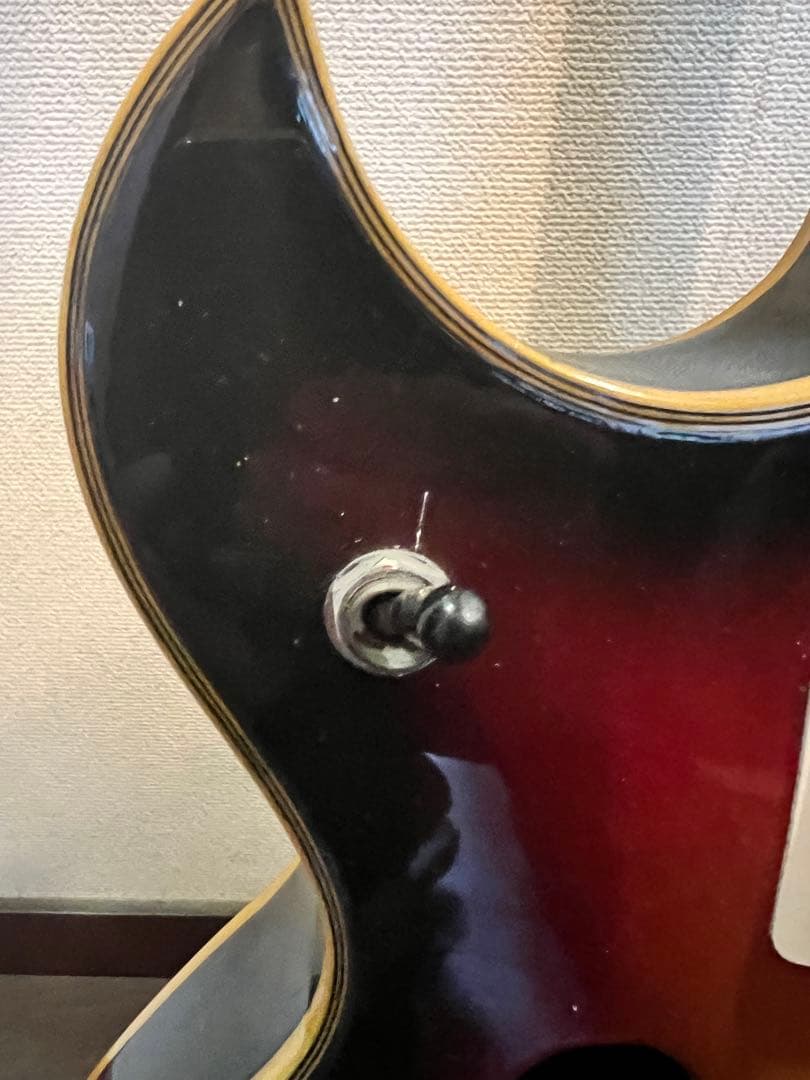 ジャンク　希少個体　左利き用　国産ビザールギター　Honey製　1960代年製