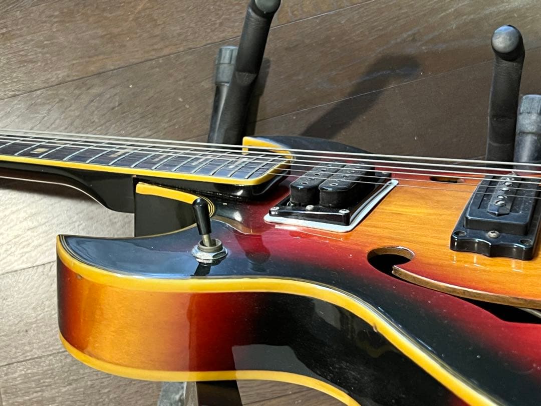 ジャンク　希少個体　左利き用　国産ビザールギター　Honey製　1960代年製