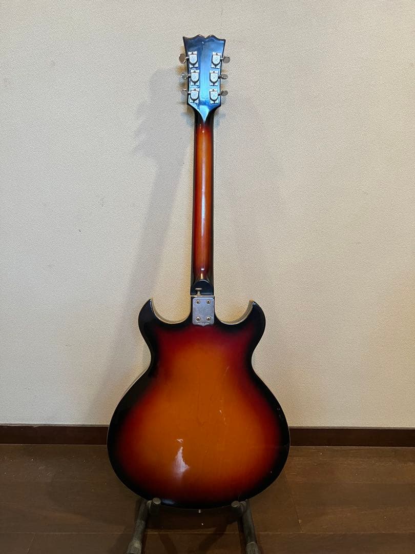ジャンク 希少個体 左利き用 国産ビザールギター Honey製 1960代年製