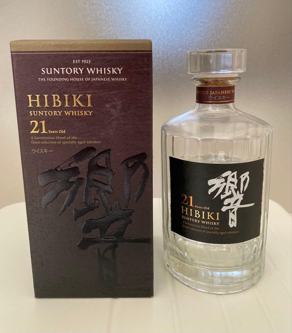 Hibiki 21 Year Old ウイスキー 空き瓶箱付き