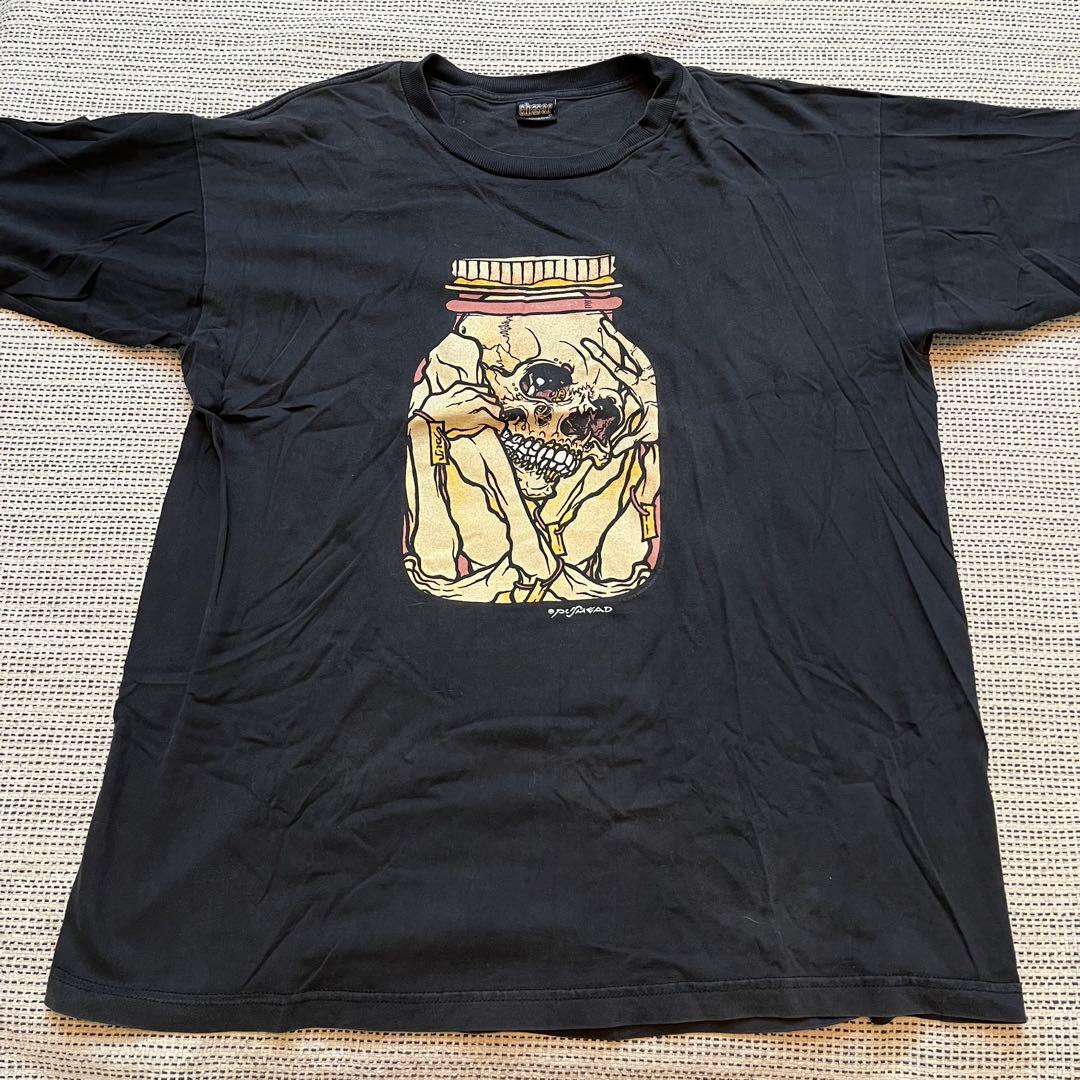 Pushead パスヘッド Tシャツ 黒 zorlac septic death - メルカリ