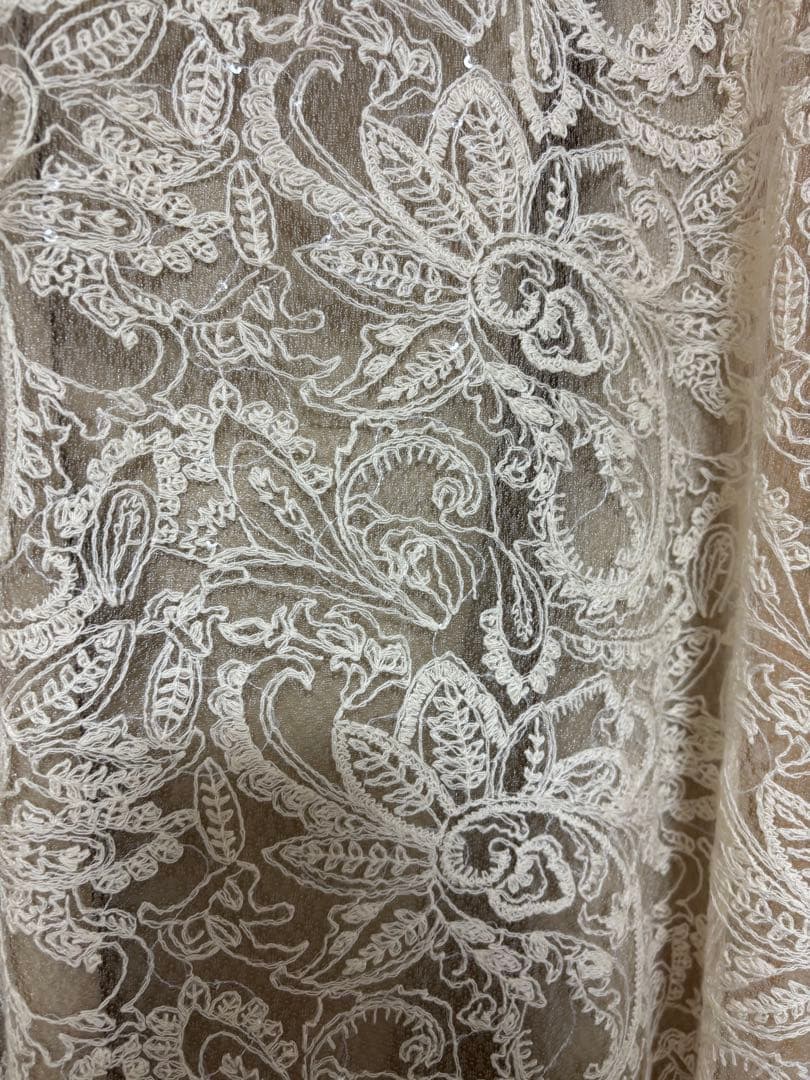 【美品】LE’RURE 新作Prism lace A-lineドレス