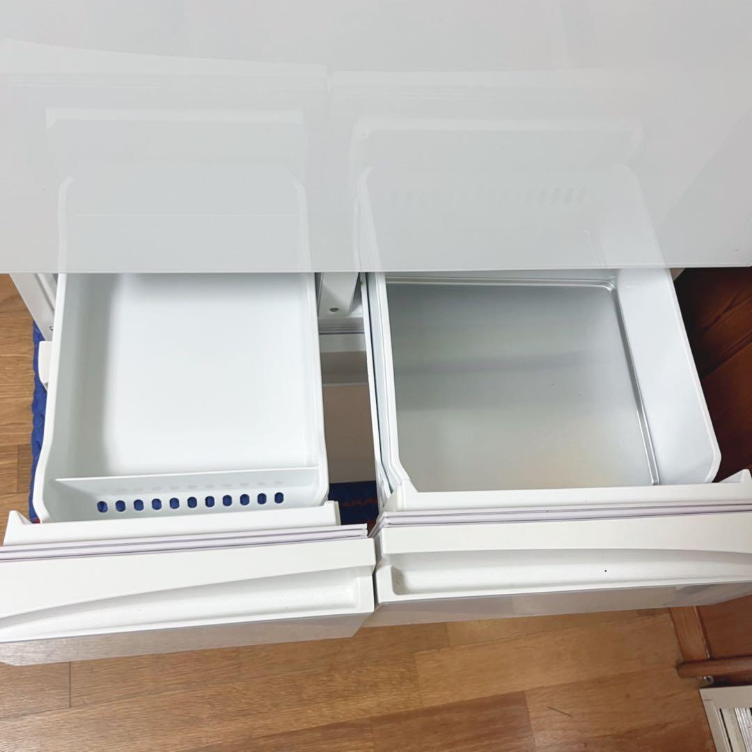 取付無料！東芝ベジータ真ん中野菜室おしゃれホワイトインテリア6ドア冷蔵庫！洗濯機